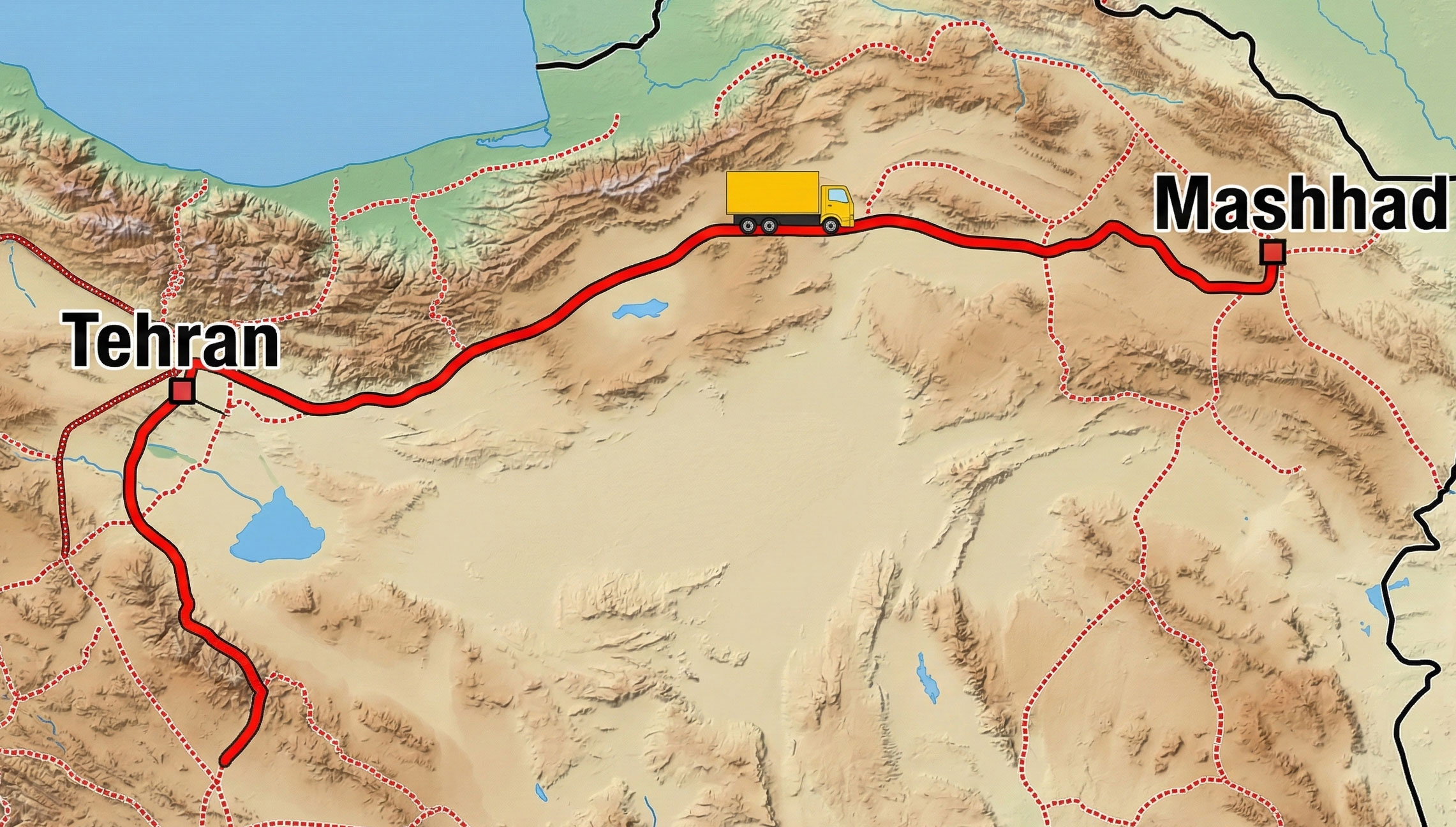 حمل بار از تهران به مشهد