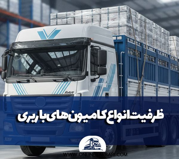 Capacity of various cargo trucks 600x533