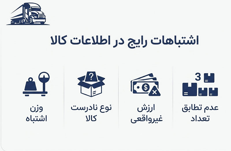 اشتباهات رایج در اطلاعات کالا
